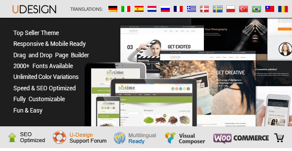 U-Design v2.10.2 - Themeforest WordPress Theme
