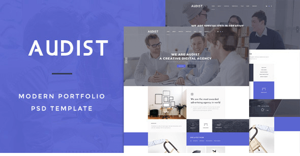 Audist - Modern Portfolio PSD Template