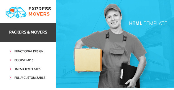Express Movers - Moving Company HTML Template