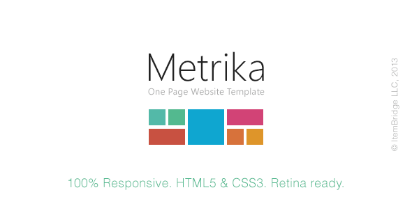 Metrika — Responsive OnePage Template