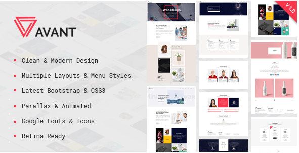 AVANT - CREATIVE & PARALLAX MULTIPURPOSE HTML