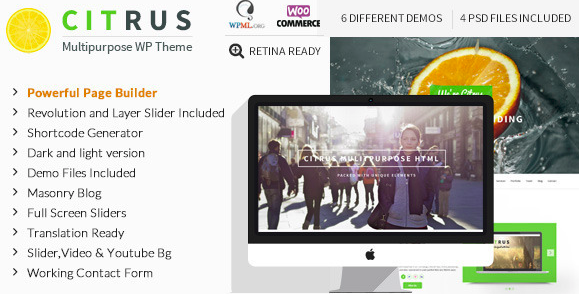 Citrus v2.1 - Creative One Page Multi-Purpose Theme