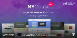 MYCourse - Instapage eCourse Landing pages Pack