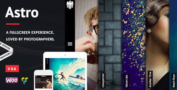 Astro v5.5 - Showcase/Photography Wordpress Theme