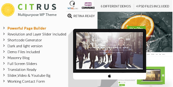 Citrus v2.2 - Creative One Page Multi-Purpose Theme