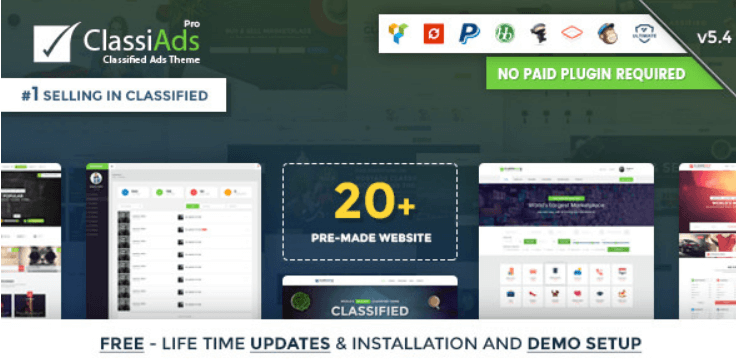 Classiads v5.4 - Classified Ads WordPress Theme