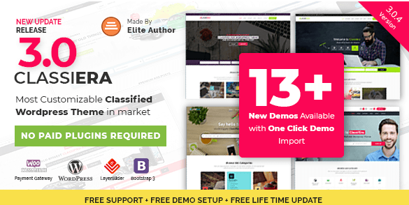 Classiera v3.0.8 - Classified Ads WordPress Theme