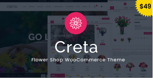Creta v2.6 - Flower Shop WooCommerce WordPress Theme