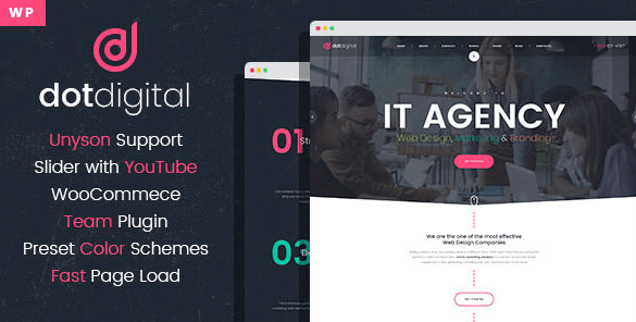 DotDigital v1.0.0 – Web Design Agency WordPress Theme
