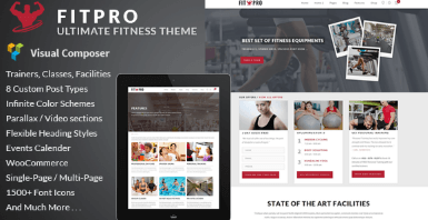 FitPro v2.7 - Events Fitness Gym Sports WordPress Theme
