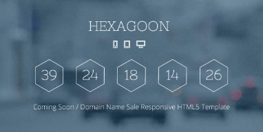 Hexagoon - Coming Soon / Domain Name Sale Template