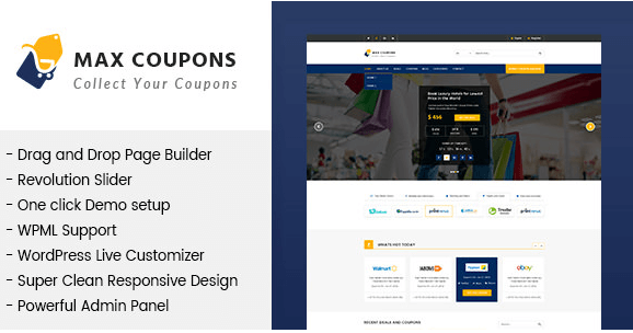 Max Coupons v1.1 - Couponry & Deals WordPress Theme