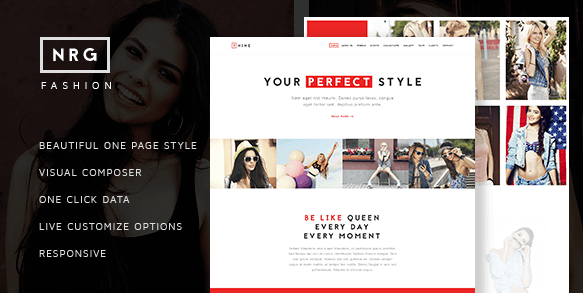 NRG Fashion v1.2.1 - Model Agency One Page Beauty Theme