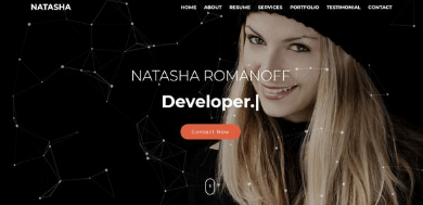 Natasha v1.0 - One Page Portfolio HTML Template