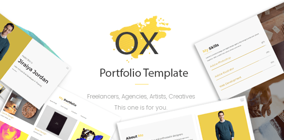 OX - Creative Personal Portfolio Template
