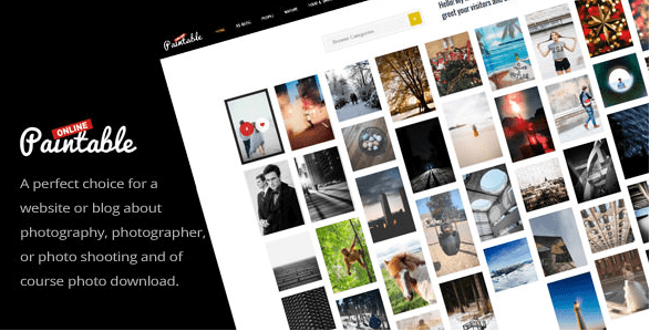 Paintable v1.4 - Photography and Blog / Photos Download Theme