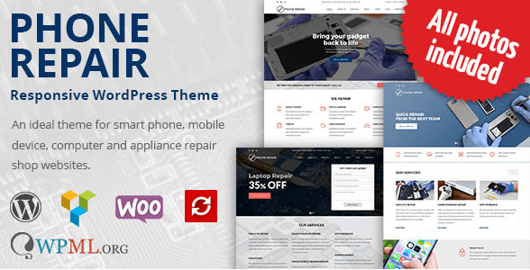 Phone Repair v1.6.8 - Mobile, Cell Phone and Computer Repair Wordpress Theme