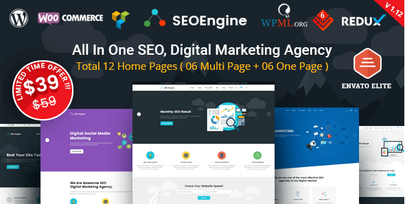 SEO Engine v1.12 - SEO & Digital Marketing Agency Wordpress Theme