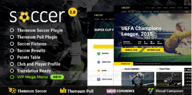 Soccer v2.6 - Sport WordPress Theme for Football