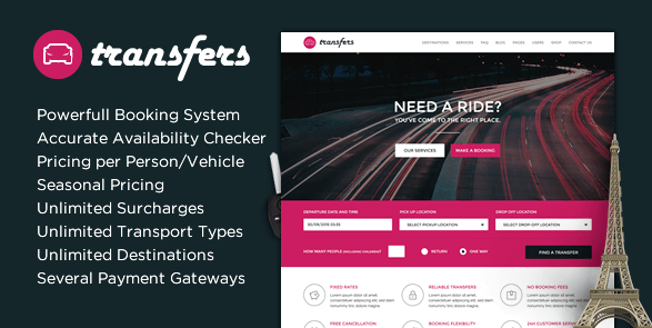 Transfers v1.20 - Transport and Car Hire WordPress Theme