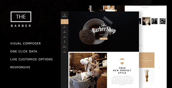 The Barber Shop v1.6.6 - One Page Theme For Hair Salon