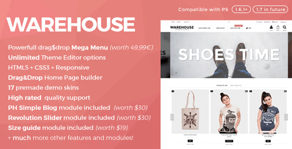 Warehouse v4.1.7 - Responsive Prestashop 1.6 & 1.7 theme