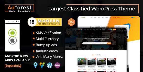 AdForest v3.4.1 - Classified Ads WordPress Theme
