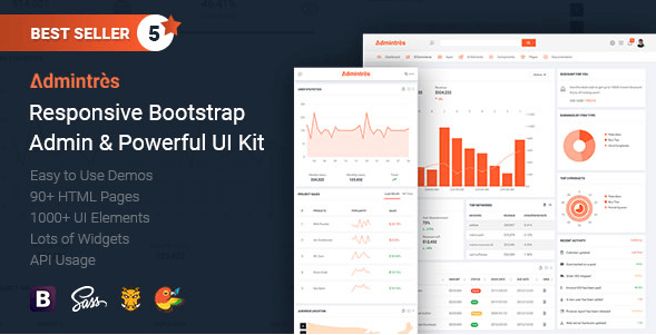 Admintres - Responsive Bootstrap Admin & Powerful UI Kit