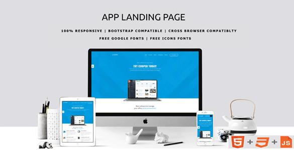 App Landing HTML Template