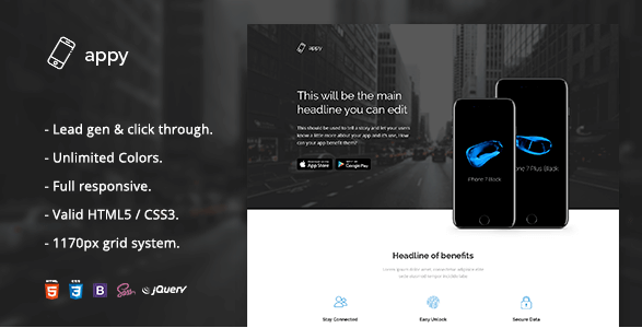 Appy - App Landing Page HTML Template
