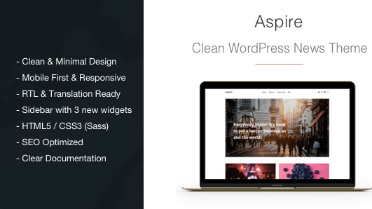 Aspire v1.2.8 - News & Magazine Clean WordPress Theme