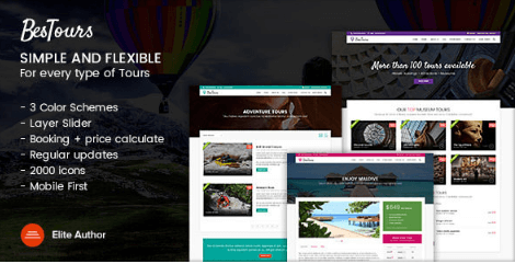 BESTOURS v1.1 - Tours, Excursions and Travel multipurpose template