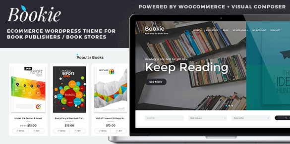 Bookie v1.3.7 - WordPress Theme for Books Store