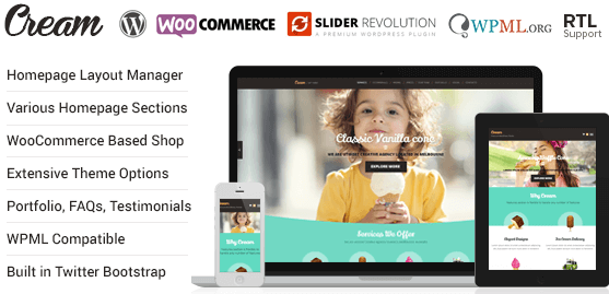 Cream v1.3.5 - WooCommerce WordPress Theme