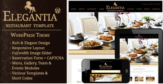 Elegantia v1.2.7 - Restaurant and Cafe WordPress Theme
