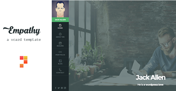 Empathy v1.3.7 - A vCard WordPress Theme