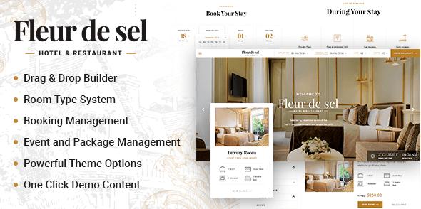 Fleurdesel v2.0.1 - Hotel Booking WordPress Theme