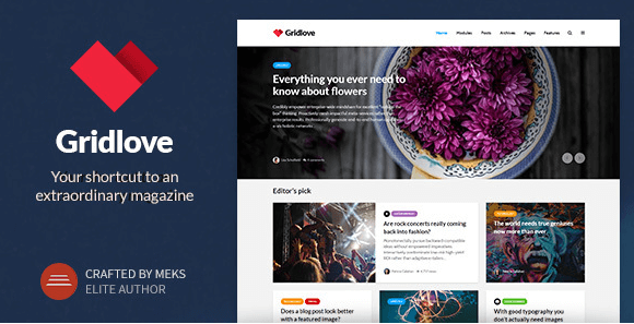 Gridlove v1.7.1 - Creative Grid Style News & Magazine
