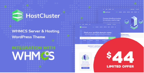HostCluster v1.4.1 - WHMCS Server & Hosting Theme