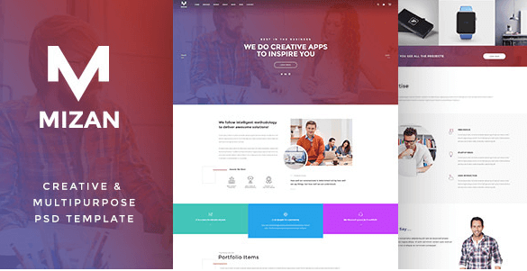MIZAN - Creative & Multipurpose PSD