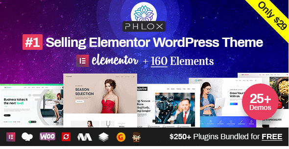 Phlox Pro v5.0.16 - Elementor MultiPurpose WordPress Theme