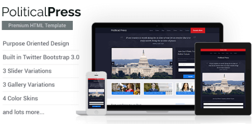 Political Press - HTML Template