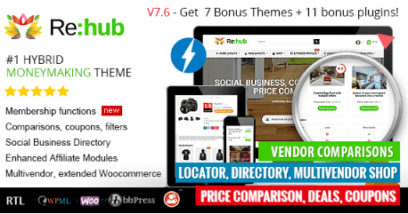 REHub v7.6.9.6 - Price Comparison, Business Community