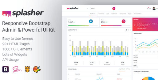 Splasher - Responsive Bootstrap Admin & Powerful UI Kit