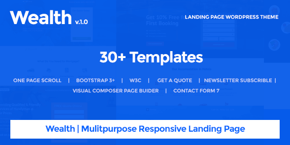 Wealth v1.2.6 - Multi-Purpose Landing Page Theme