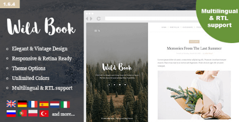 Wild Book v1.6.4 - Vintage, Elegant & Summer