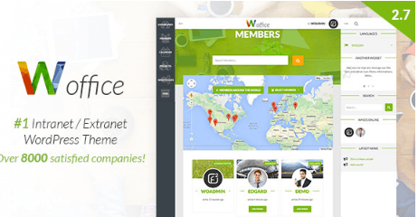 Woffice v2.7.3 - Intranet/Extranet WordPress Theme