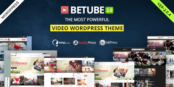 Betube v2.0.4 - Video WordPress Theme