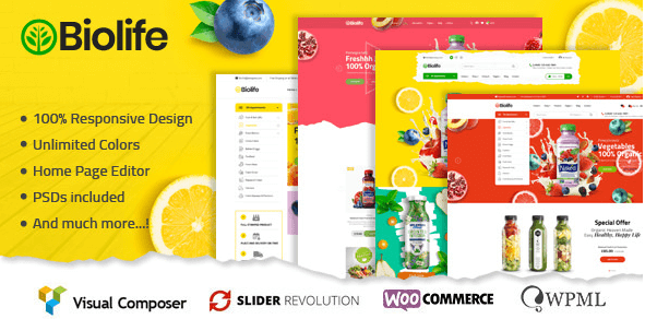 Biolife v1.0.4 - Organic Food WordPress Theme