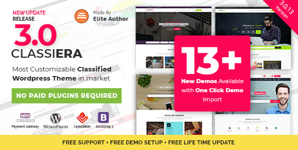 Classiera v3.0.13 - Classified Ads WordPress Theme